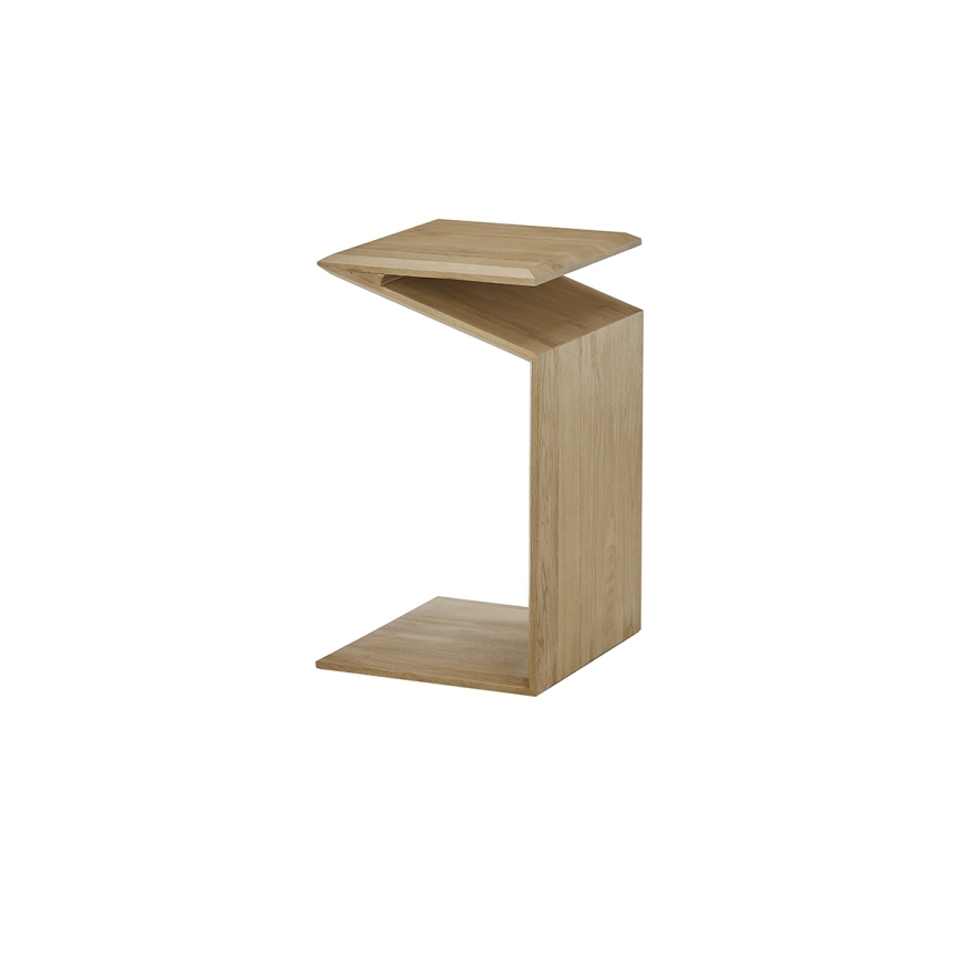 Konferencijski stolić PRISM 60 x 40 cm s mogućnošću vertikalnog i horizontalnog podešavanja, hrast