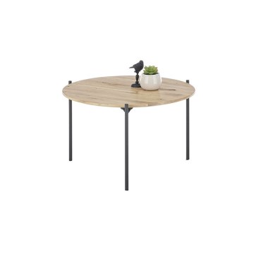 Konferencijski stolić AURA Ø 55 cm hrast/antracit