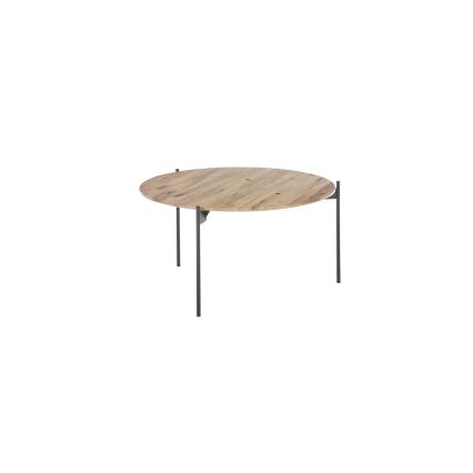 Konferencijski stolić AURA Ø 74 cm hrast/antracit