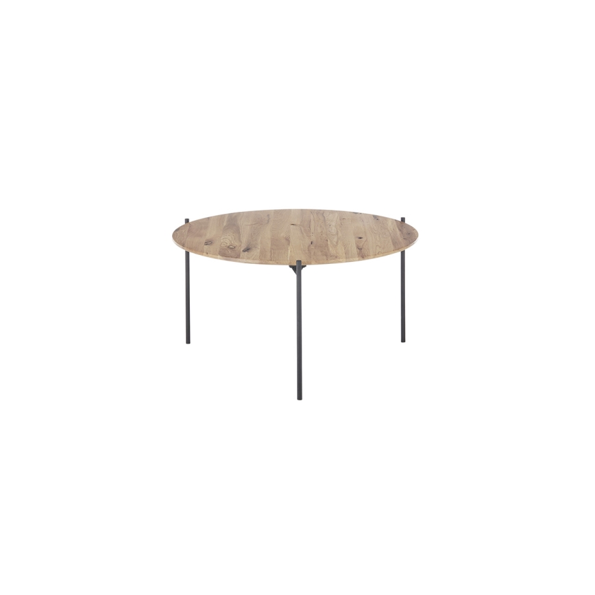 Konferencijski stolić AURA Ø 74 cm hrast/antracit