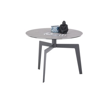 Konferencijski stolić BALANCE, promjer 60 cm, siva/antracit