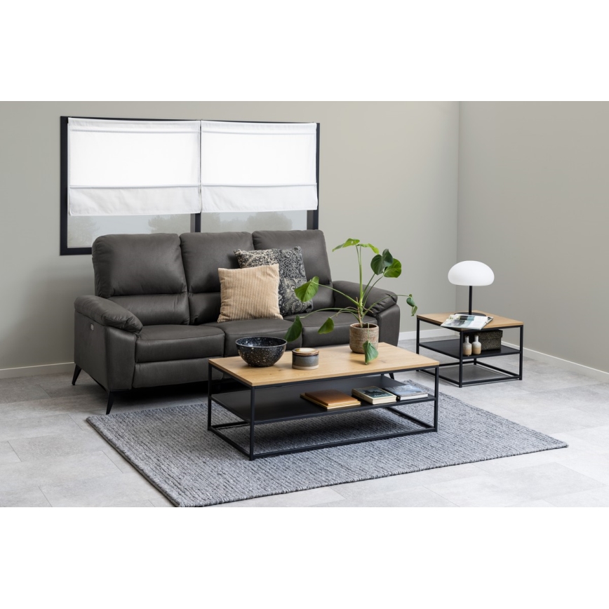 Konferencijski stolić CORA hrast/crna