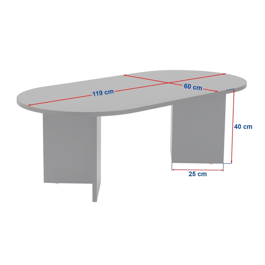 Konferencijski stolić NEL 119x60 cm bež