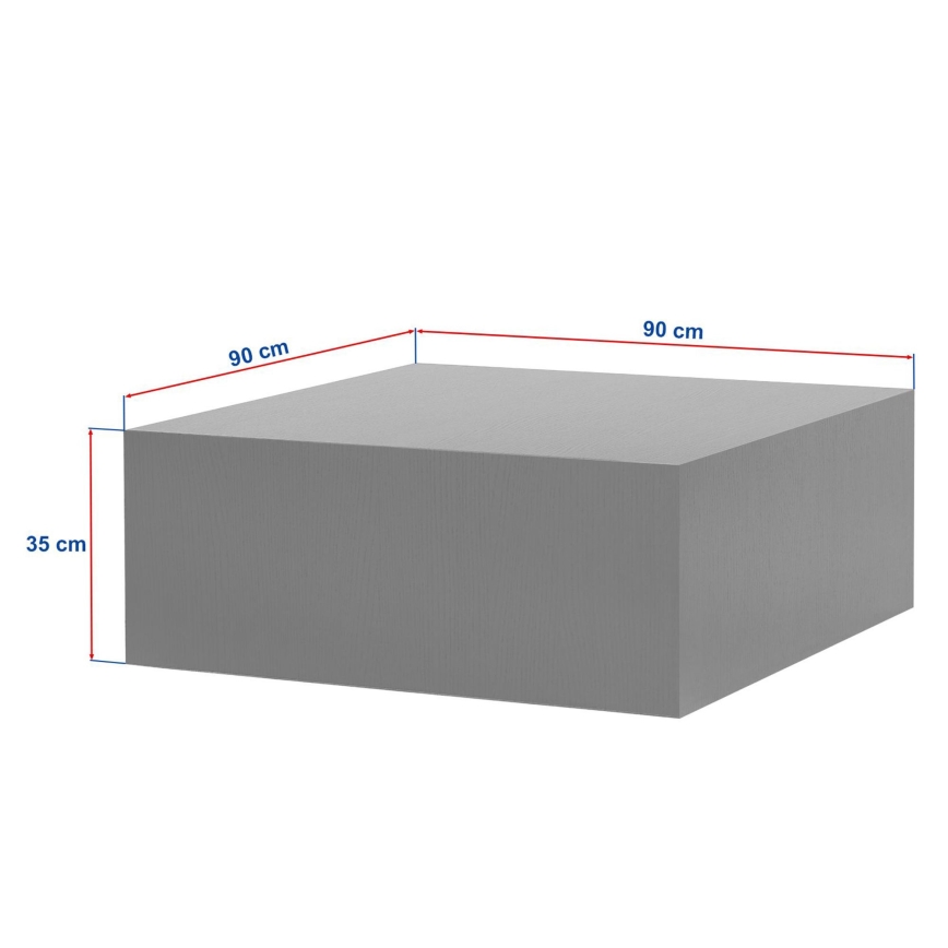 Konferencijski stolić PRIZMA 90x90 cm hrast