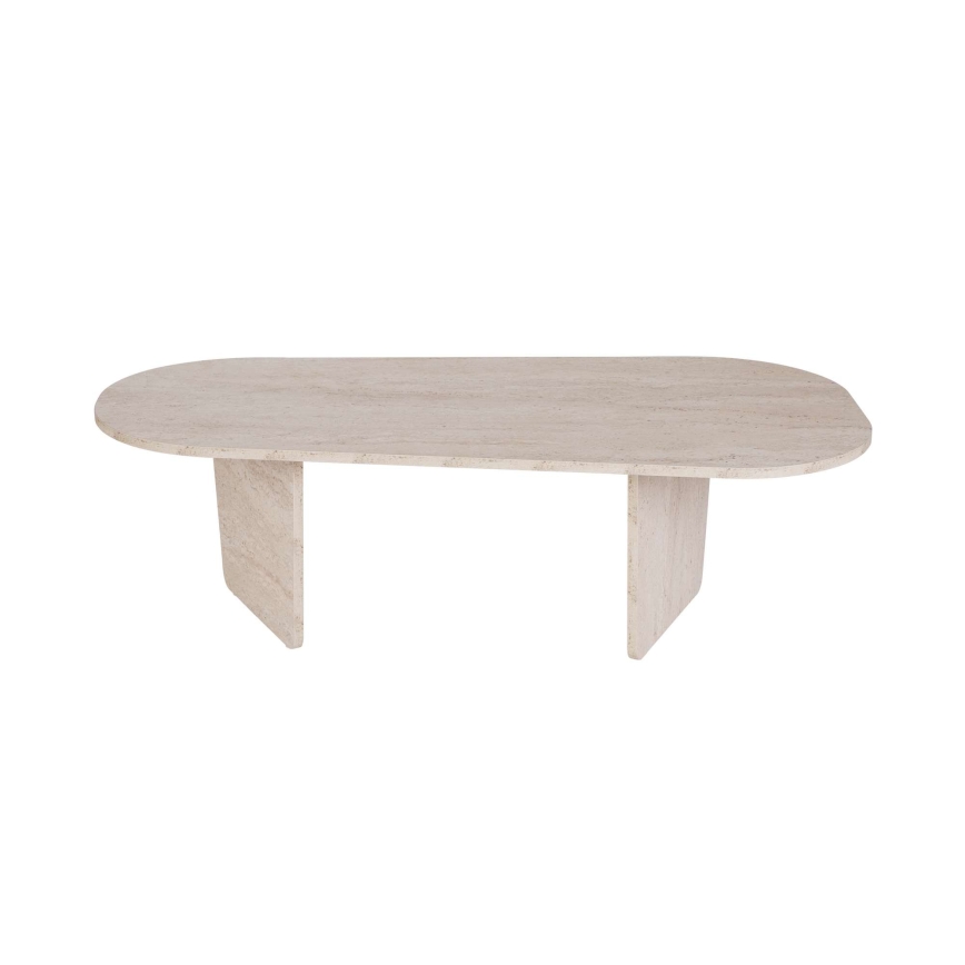Konferencijski stolić ROND 130x65 cm travertin
