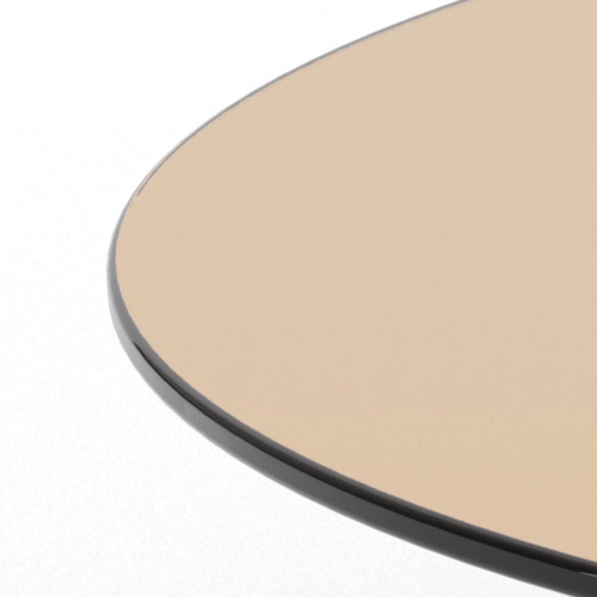 Konferencijski stolić SANOS 80 cm u dimljeno-smeđoj boji