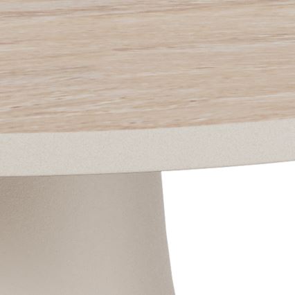 Konferencijski stolić SANTORINI Ø 45 cm bež/siva/keramika