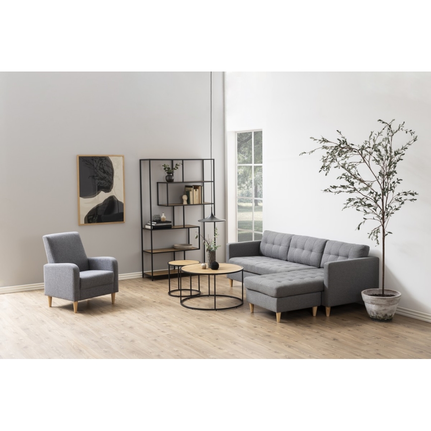 Konferencijski stolić SARON hrast/crna