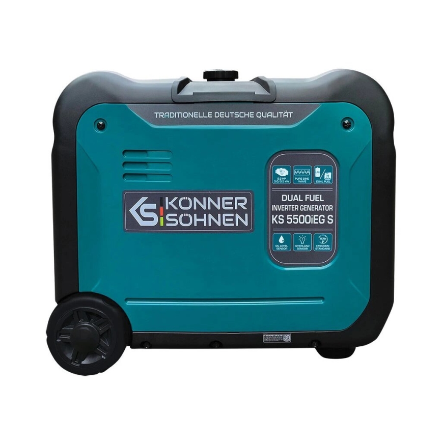 Könner & Söhnen 13046 - Plinski i benzinski inverterski generator struje KS 5500iEG S 5500W