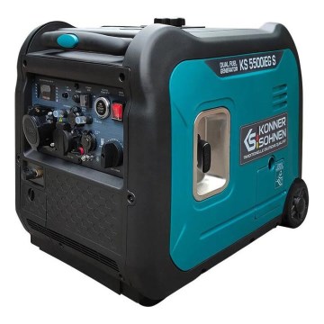 Könner & Söhnen 13046 - Plinski i benzinski inverterski generator struje KS 5500iEG S 5500W