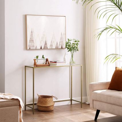 Konzolni stolić CIREL zlatni