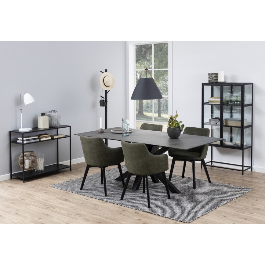 Konzolni stolić SARON crne boje