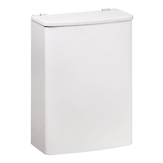 Koš 19 x 26,5 cm, nehrđajući čelik/bijela