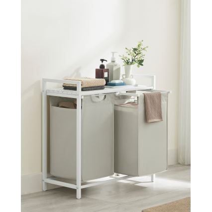 Koš za rublje REX bijeli