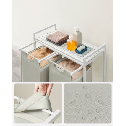 Koš za rublje REX bijeli