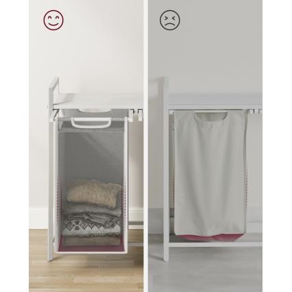 Koš za rublje REX bijeli