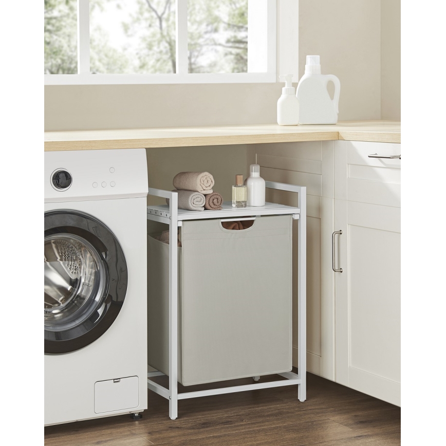 Koš za rublje REX bijeli