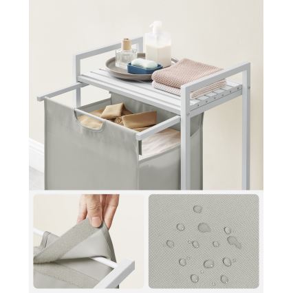 Koš za rublje REX bijeli