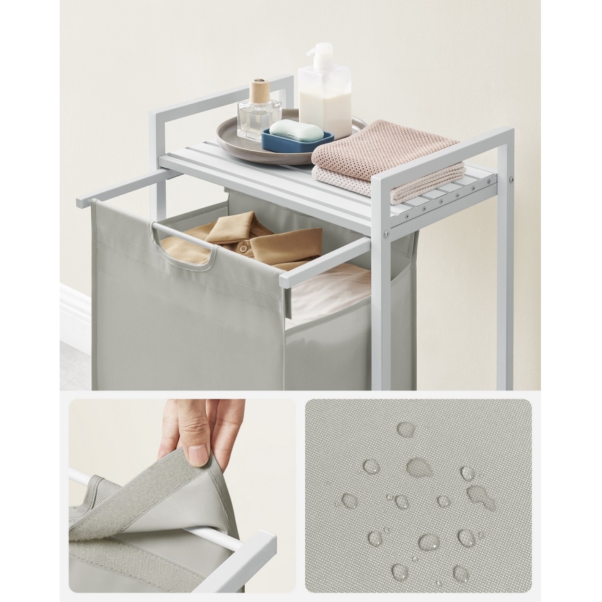 Koš za rublje REX bijeli