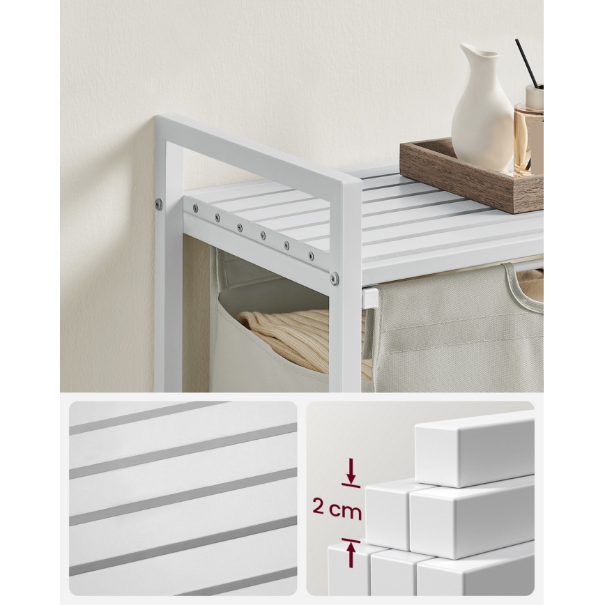 Koš za rublje REX bijeli