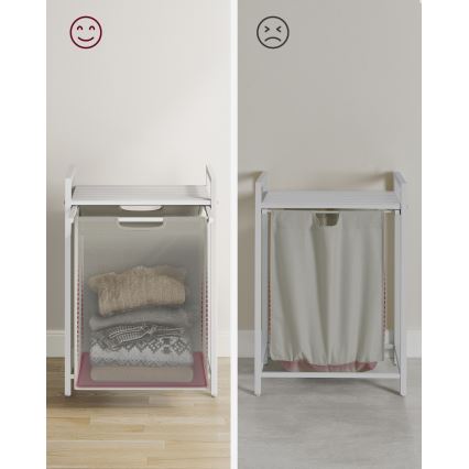 Koš za rublje REX bijeli