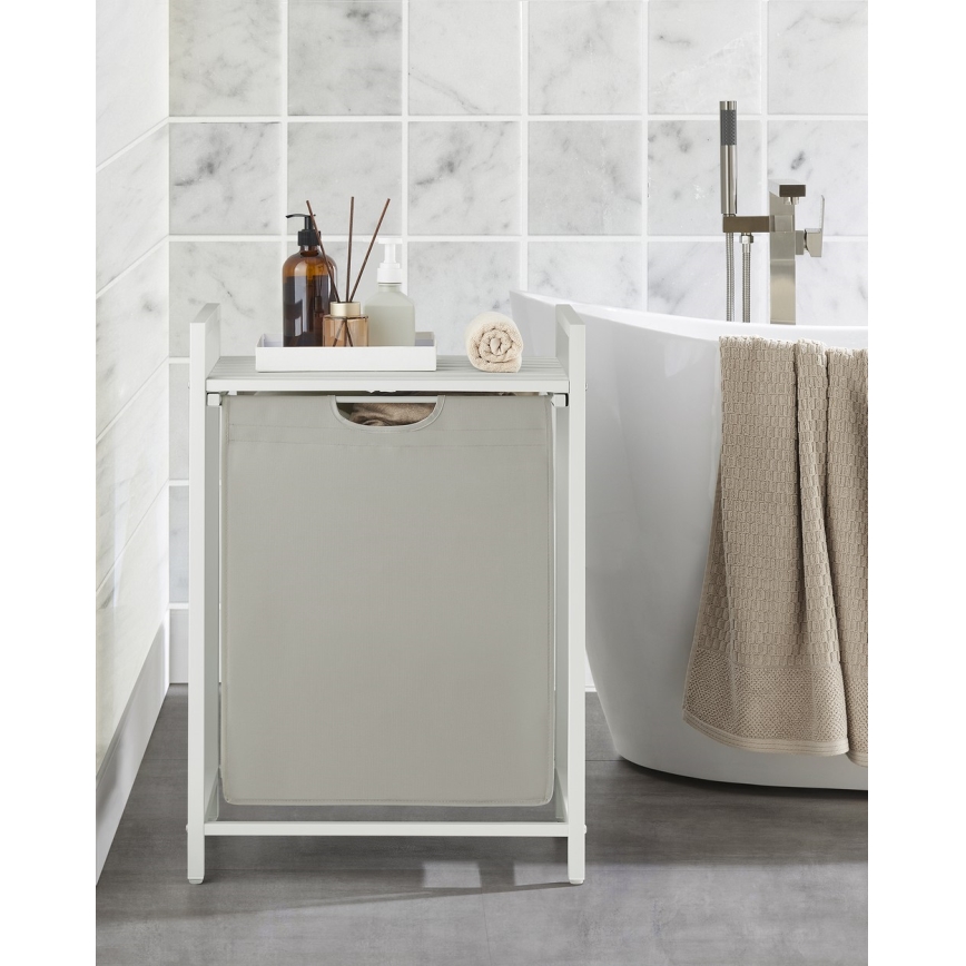 Koš za rublje REX bijeli