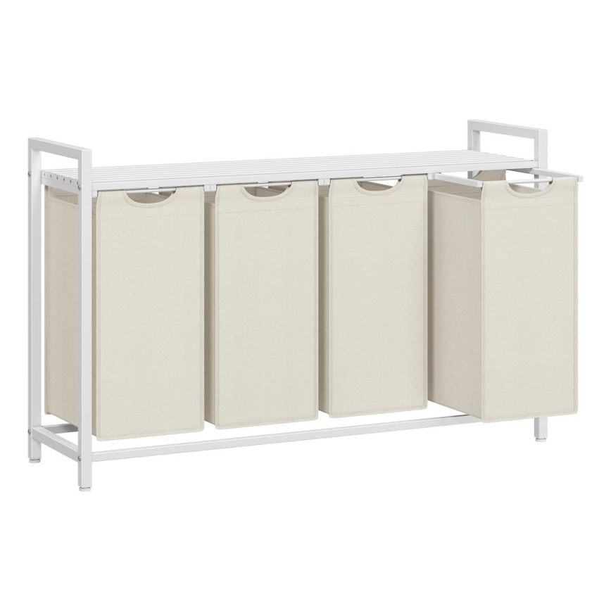 Koš za rublje REX bijeli