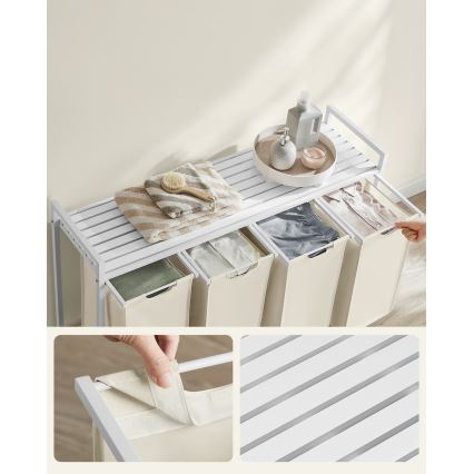 Koš za rublje REX bijeli