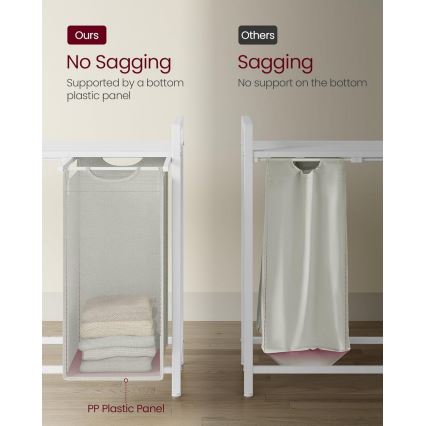 Koš za rublje REX bijeli