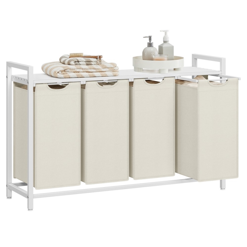 Koš za rublje REX bijeli