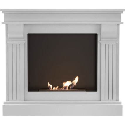 Kratki - BIO kamin 97,9x115 cm 3kW bijeli
