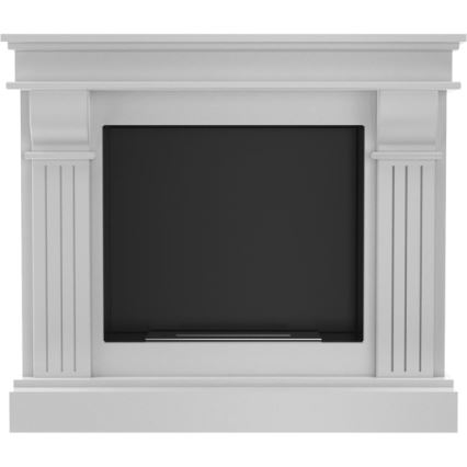 Kratki - BIO kamin 97,9x115 cm 3kW bijeli