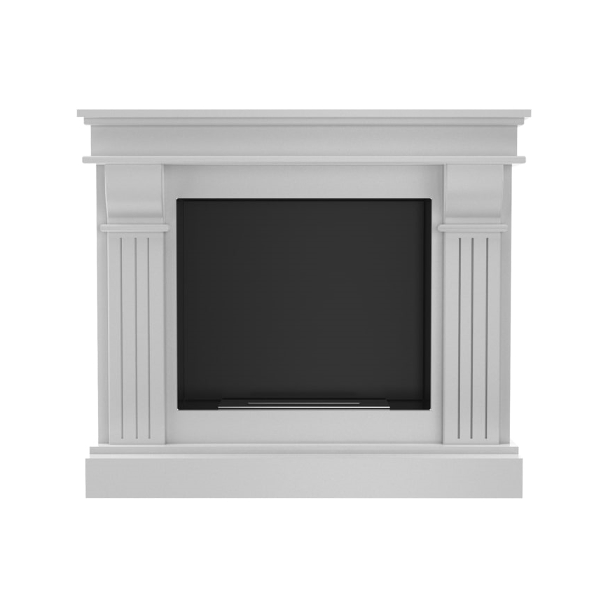 Kratki - BIO kamin 97,9x115 cm 3kW bijeli