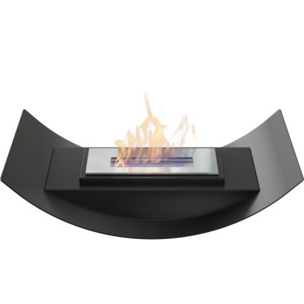 Kratki - BIO kamin 12,4x47 cm 1kW crni