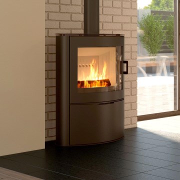 Kratki - Čelični kamin na drva 10kW 150mm