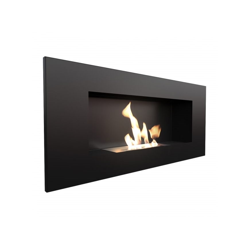 Kratki - Ugrađeni BIO kamin 40x90 cm 2kW crna