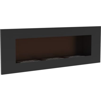 Kratki - Ugrađeni BIO kamin 40x120 cm 3x1,1kW crna