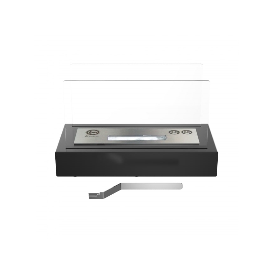Kratki - BIO kamin 21,8x35,4 cm 1kW crna