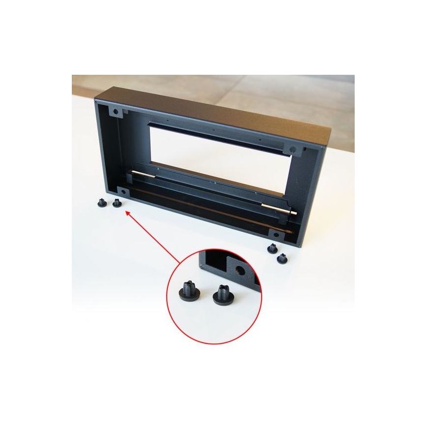Kratki - BIO kamin 21,8x35,4 cm 1kW crna
