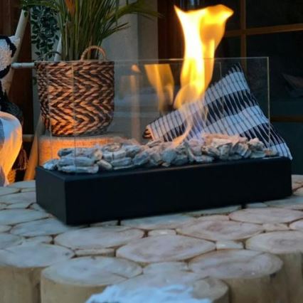 Kratki - BIO kamin 21,8x35,4 cm 1kW crni
