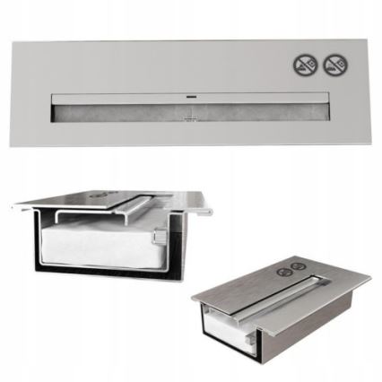 Kratki - Ugradbeni BIO kamin 37,4x64,8 cm 1kW crna