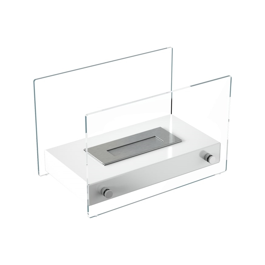 Kratki - BIO kamin 25,2x39cm 1kW bijela