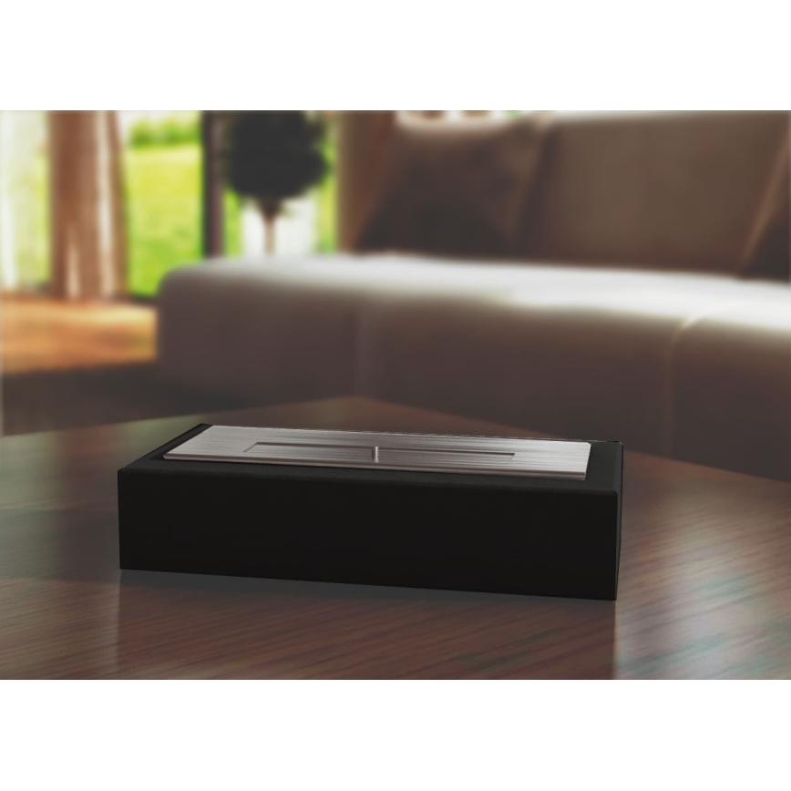 Kratki - BIO kamin 8,5x49 cm 2,5kW crna