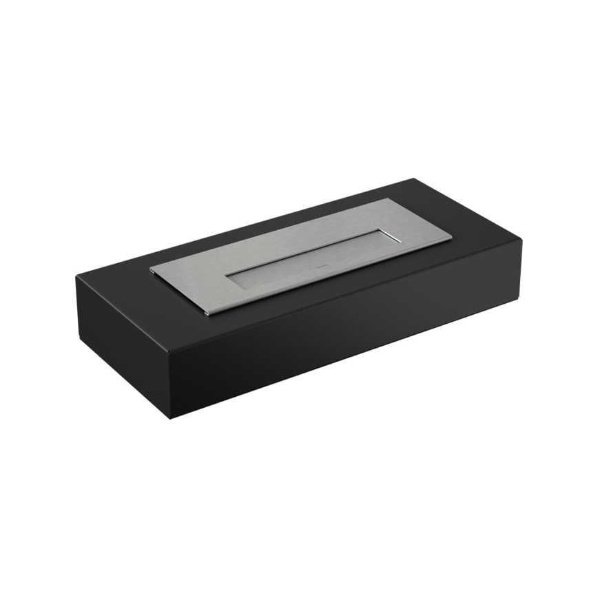 Kratki - BIO kamin 8,5x49 cm 2,5kW crna