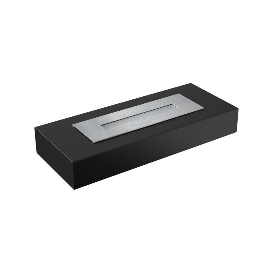 Kratki - BIO kamin 10x67 cm 3kW crna
