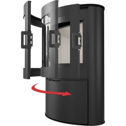 Kratki - Čelični kamin na drva 10kW 150mm
