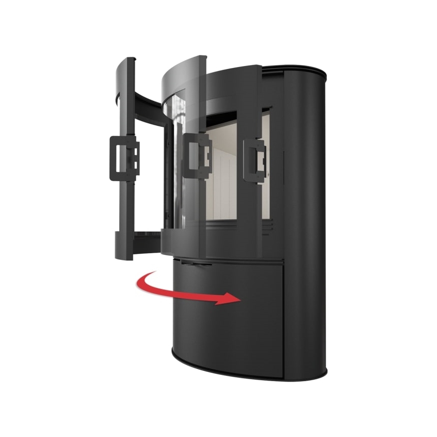 Kratki - Čelični kamin na drva 10kW 150mm