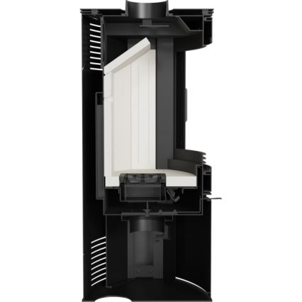 Kratki - Čelični kamin na drva 10kW 150mm