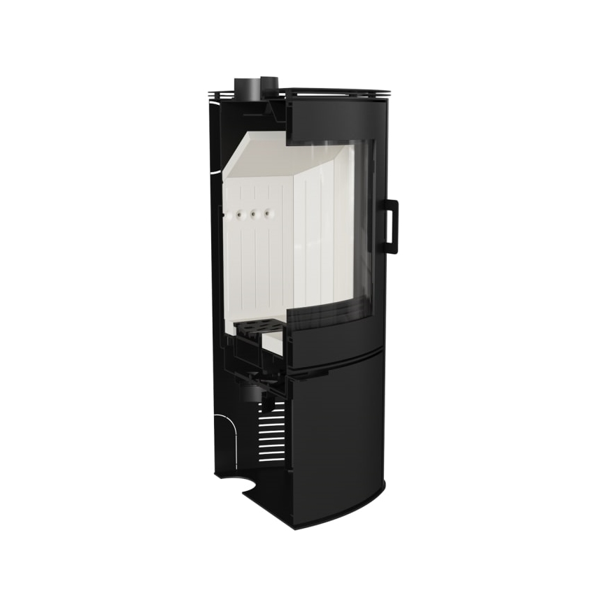 Kratki - Čelični kamin na drva 10kW 150mm