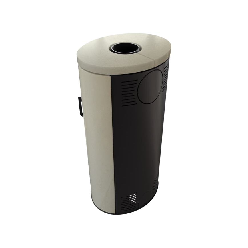 Kratki - Čelični kamin na drva 8kW 150mm